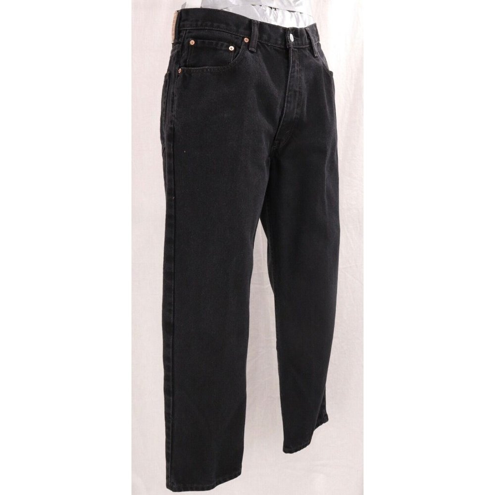 Levi’s Relaxed Fit 550 Men's 38x30 Blue Jean Black Wash Denim Straight Leg W38 L - Picture 7 of 12